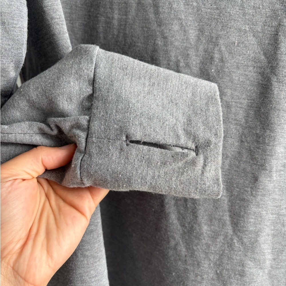 Free Fly Heather Gray Lightweight Fleece Bamboo Hoodie Pullover, Beach, Fishing - Picture 6 of 6